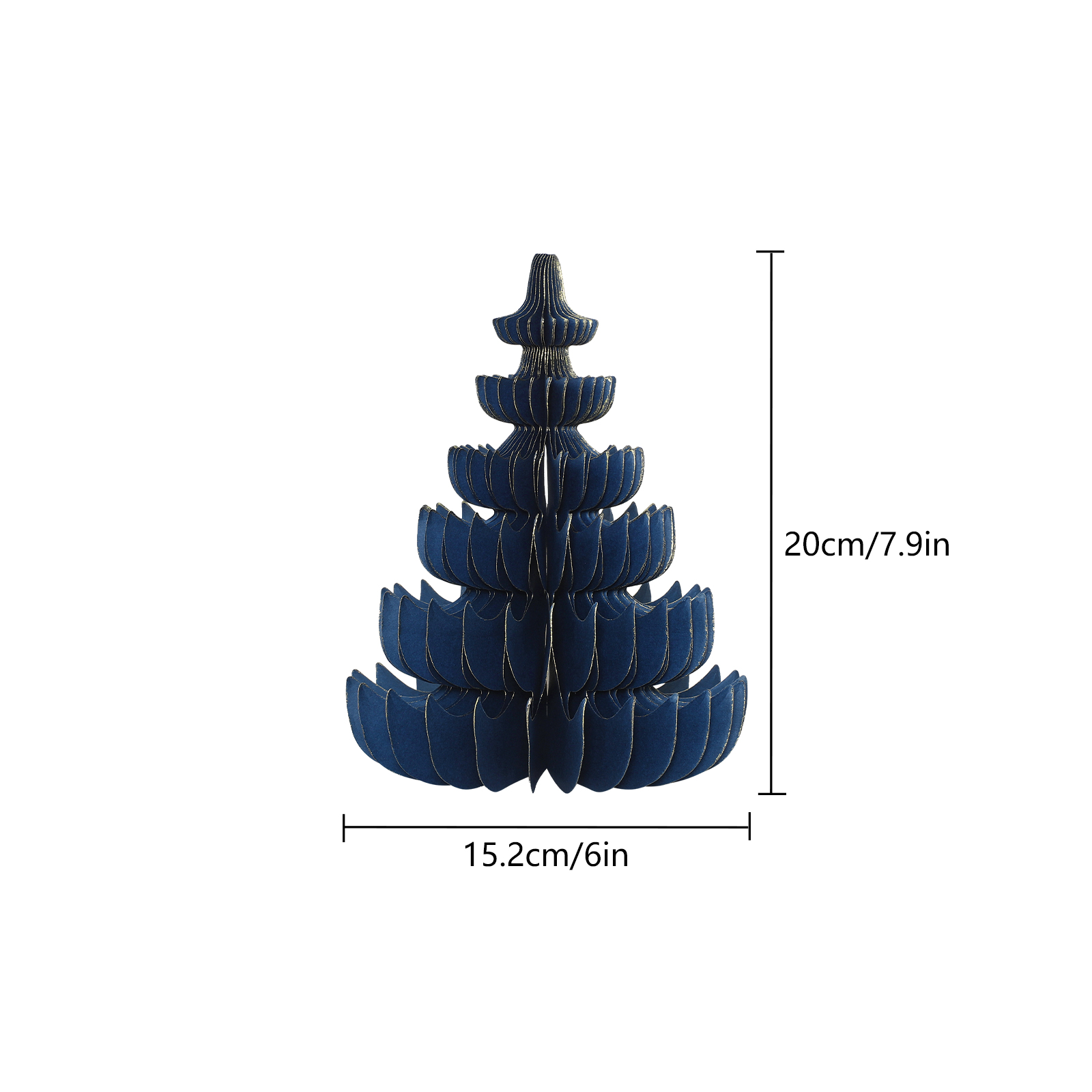 New Blue Design Honeycomb paper Tree ornaments-05.jpg